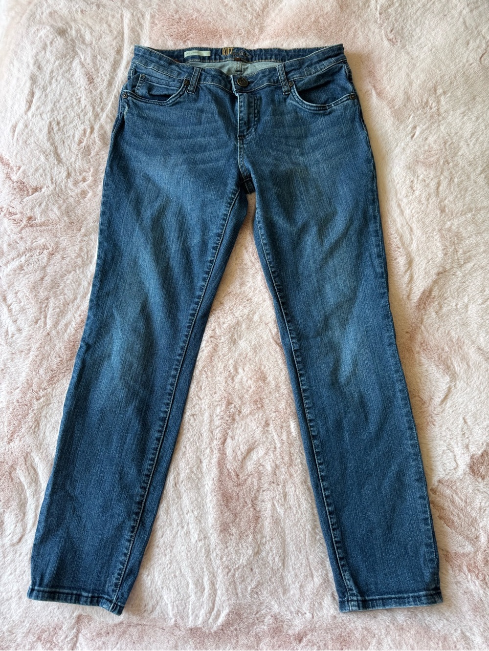 KUT from the Kloth Katy Boyfriend Medium Wash Straight Leg Denim Jeans Size 8